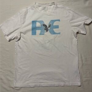 Two American Eagle Outfitters standard fit T-shirts one white and one orange